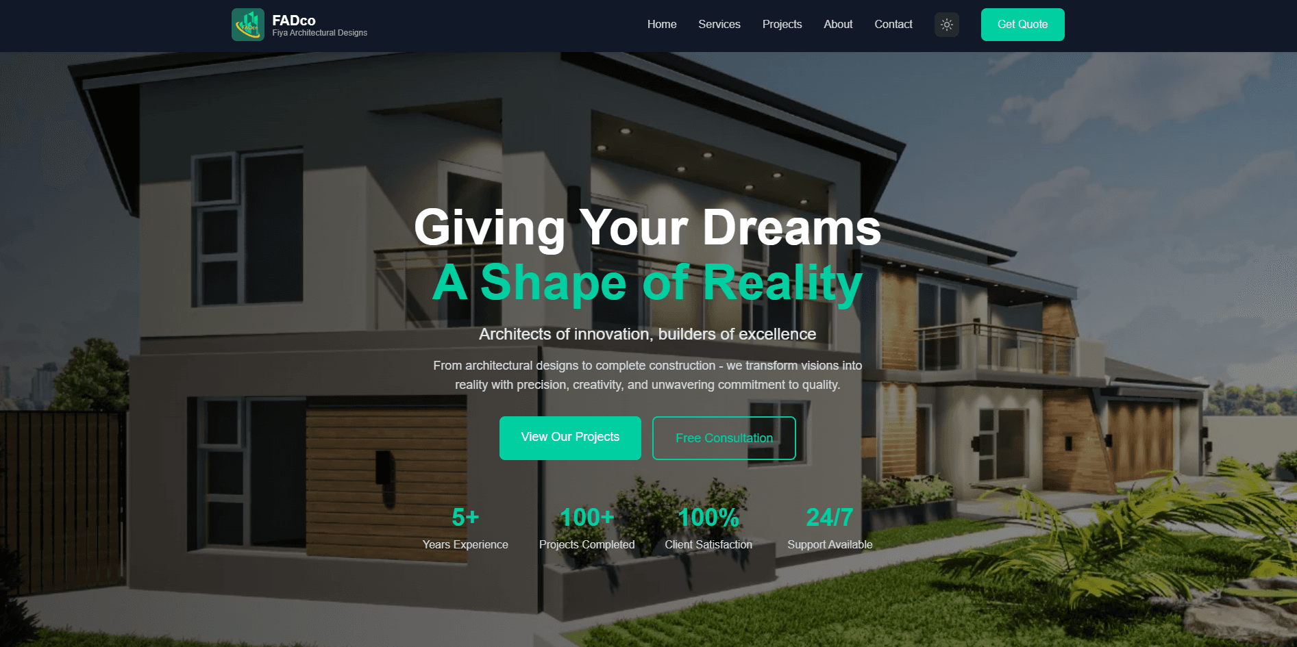 FADco Architecture website
